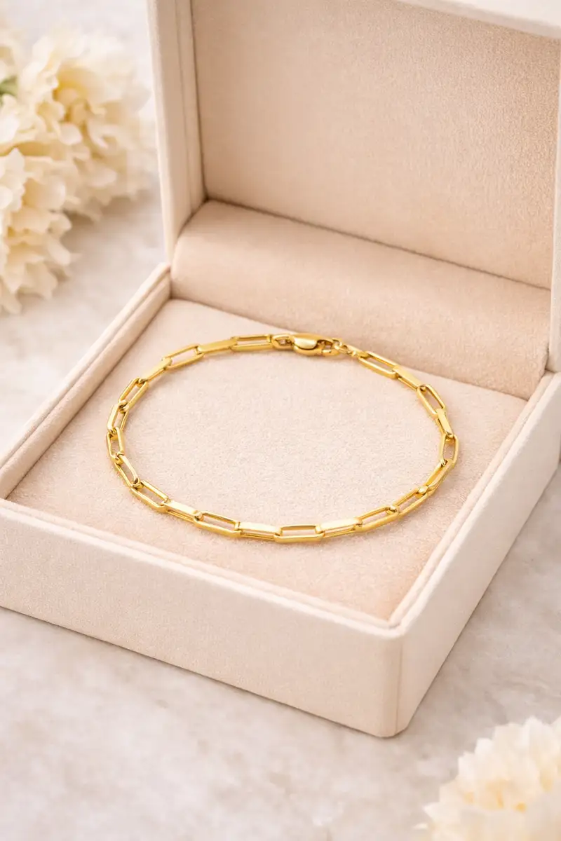 Pulseira de Ouro 18k Cartier Ovalada de 4,0mm