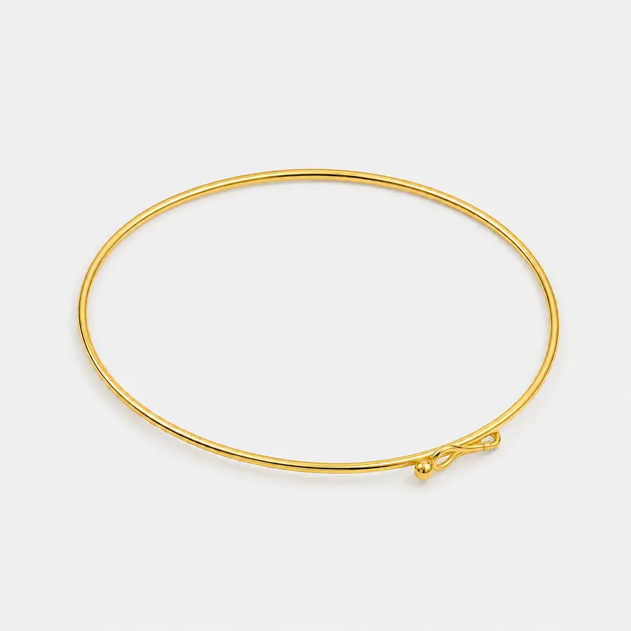 Bracelete de Ouro 18k de 1,2mm com 6,5cm - Imagem 3