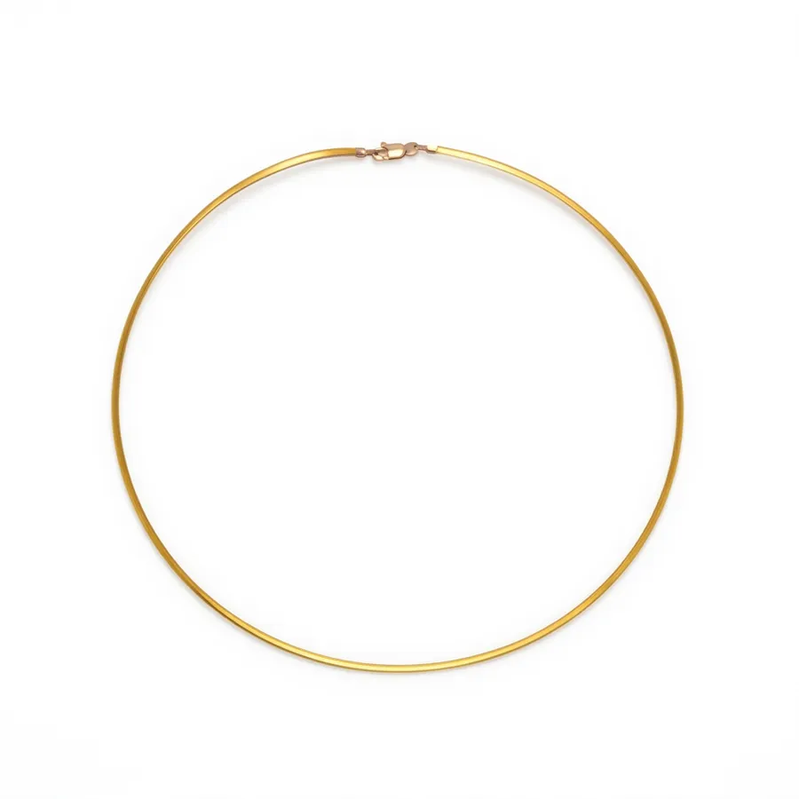 Gargantilha de Ouro 18k Ômega Bicolor de 2,6mm Com 45cm - Imagem 7