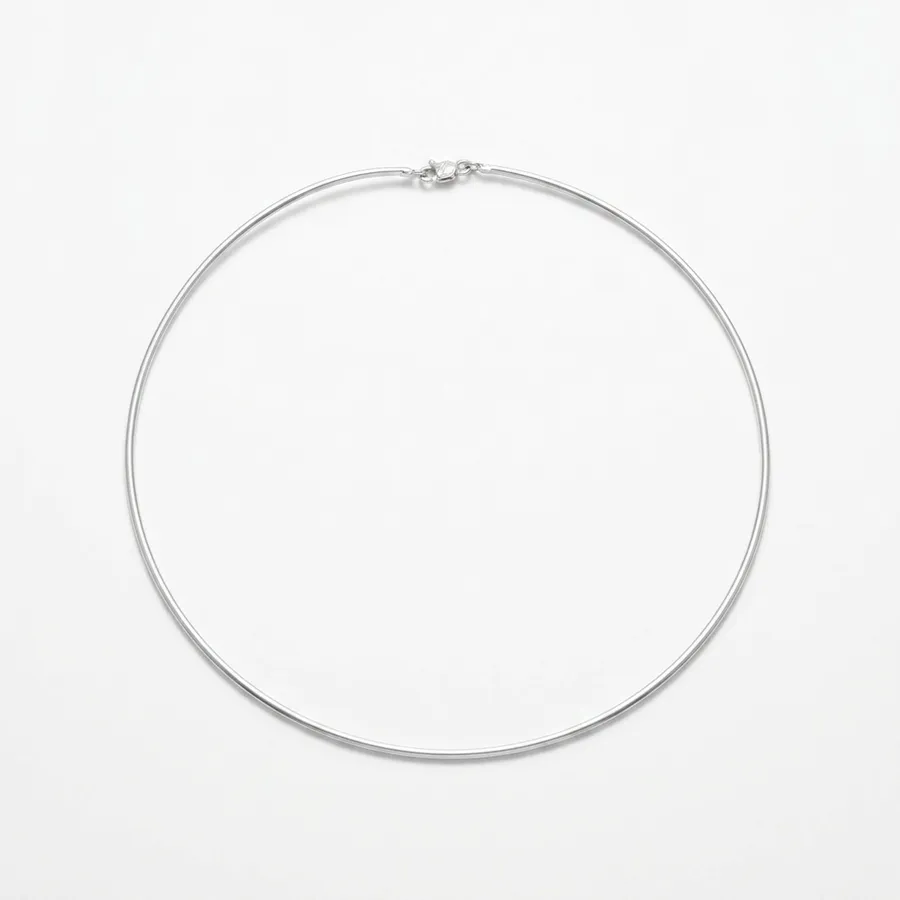 Gargantilha de Ouro 18k Ômega Bicolor de 2,6mm Com 45cm - Imagem 8