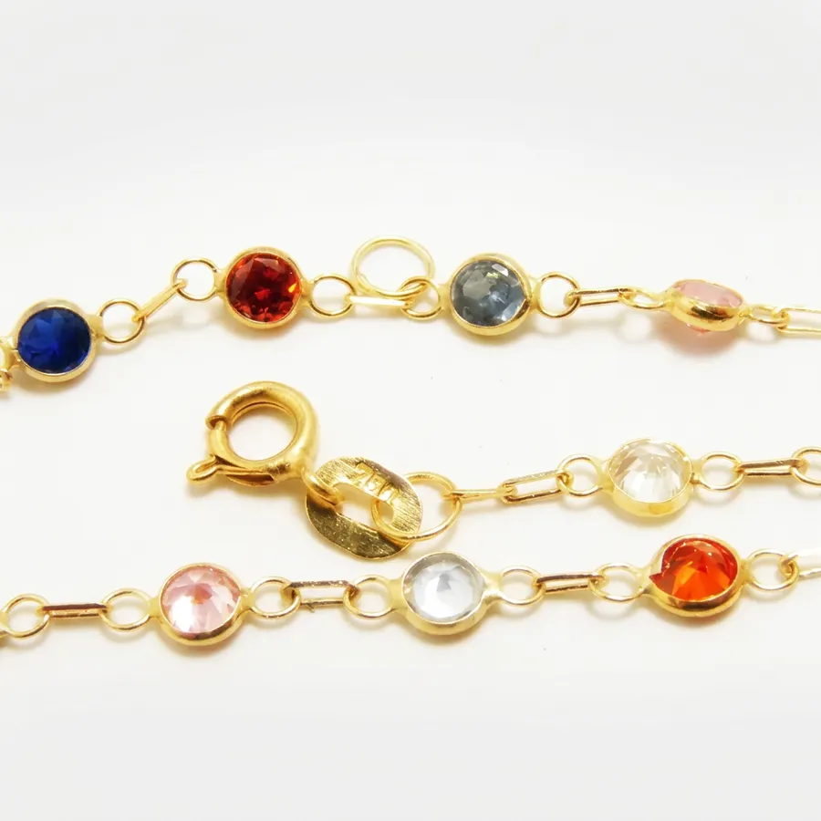 Conjunto de Ouro 18k com Zircônias Coloridas - Imagem 3