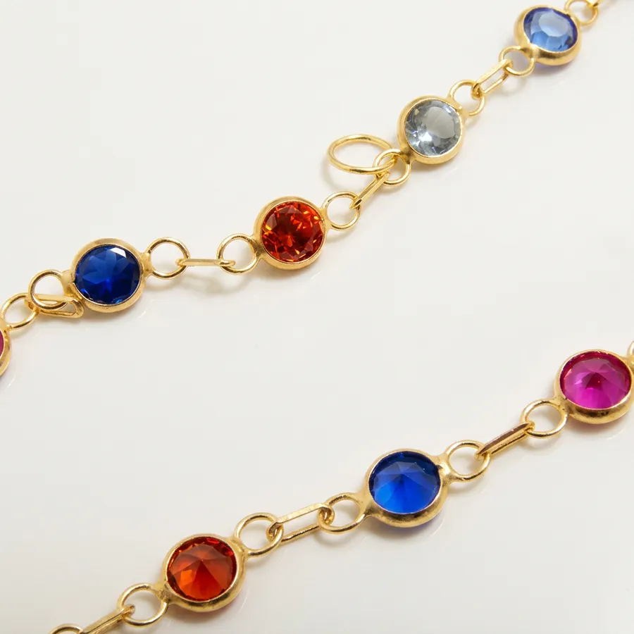 Conjunto de Ouro 18k com Zircônias Coloridas - Imagem 4