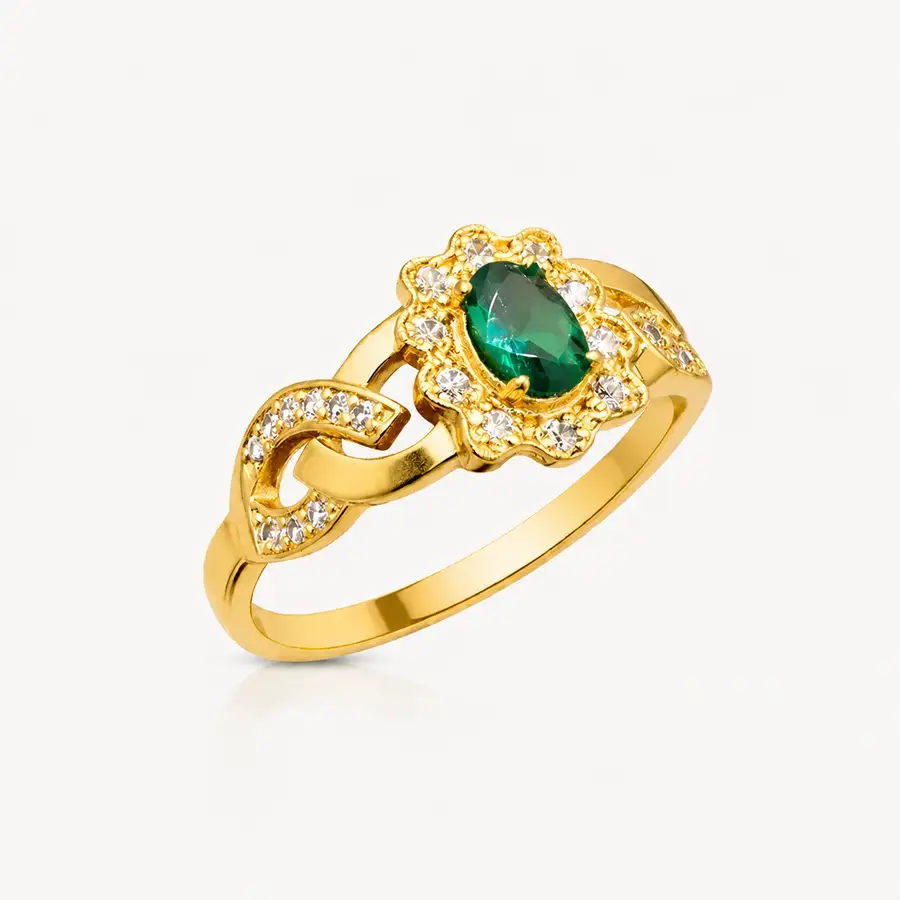 Anel de Ouro 18k Royale com Zircônia - Imagem 2