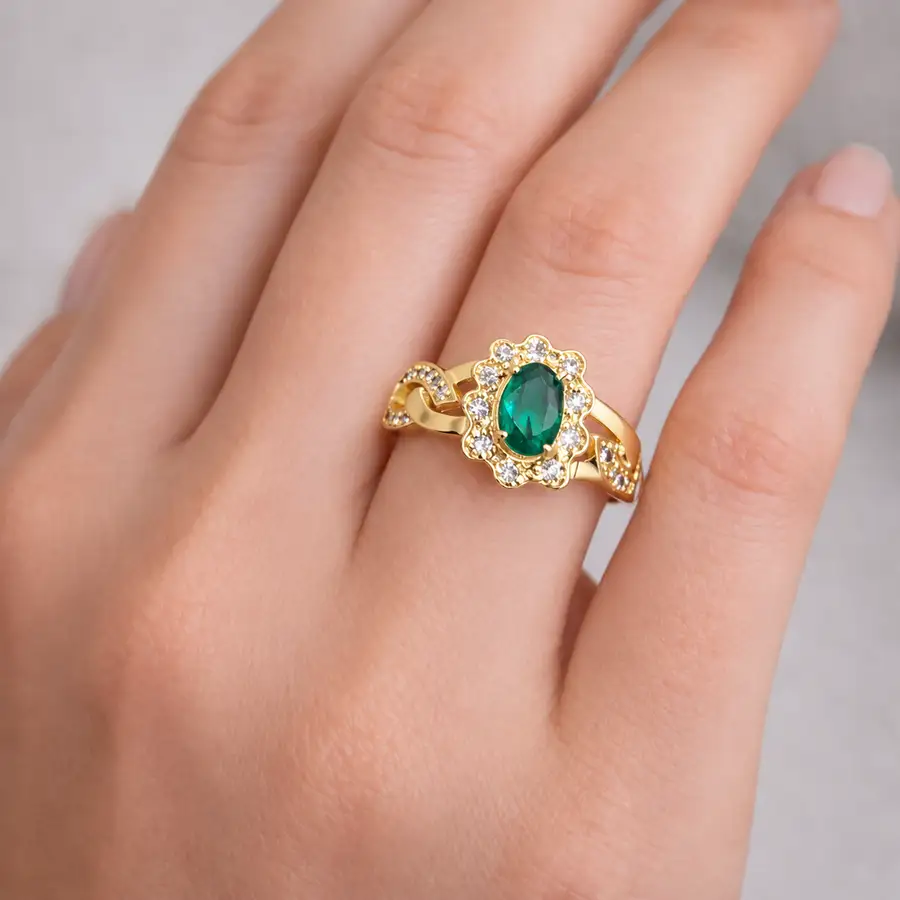 Anel de Ouro 18k Royale com Zircônia