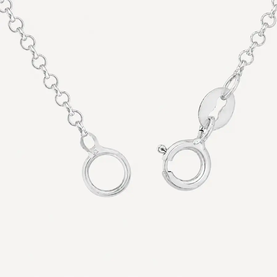 Corrente de Ouro Branco 18k Elo Português de 1mm Com 40cm - Imagem 4